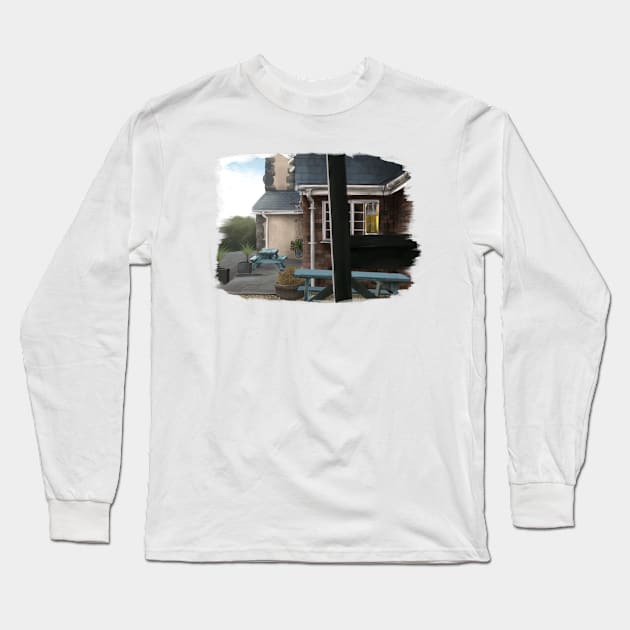 English Pub Long Sleeve T-Shirt by HalfGoldTiger